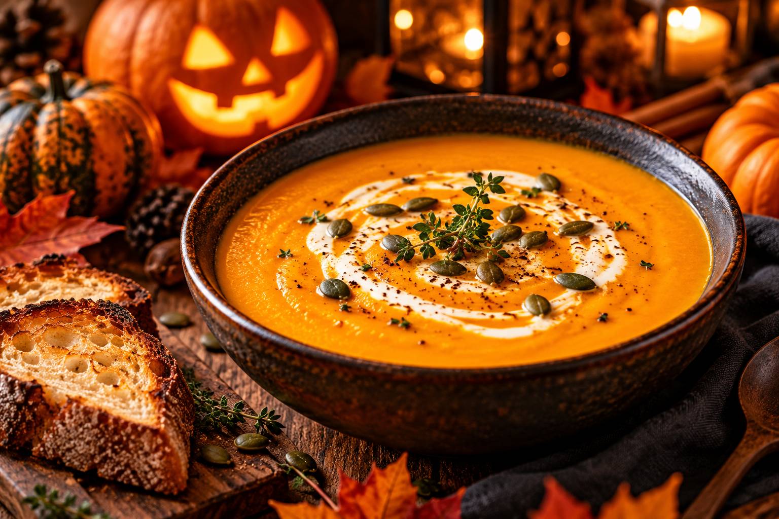 S&uacute;p B&iacute; Đỏ Nướng Halloween: C&ocirc;ng Thức Mịn V&agrave; Mẹo Bảo Quản