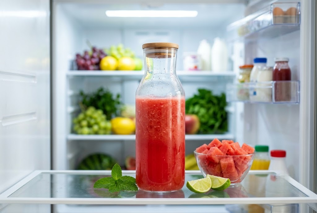 Bảo quản nước ép dưa hấu đúng cách để đảm bảo dinh dưỡng và tốt cho sức khỏe
