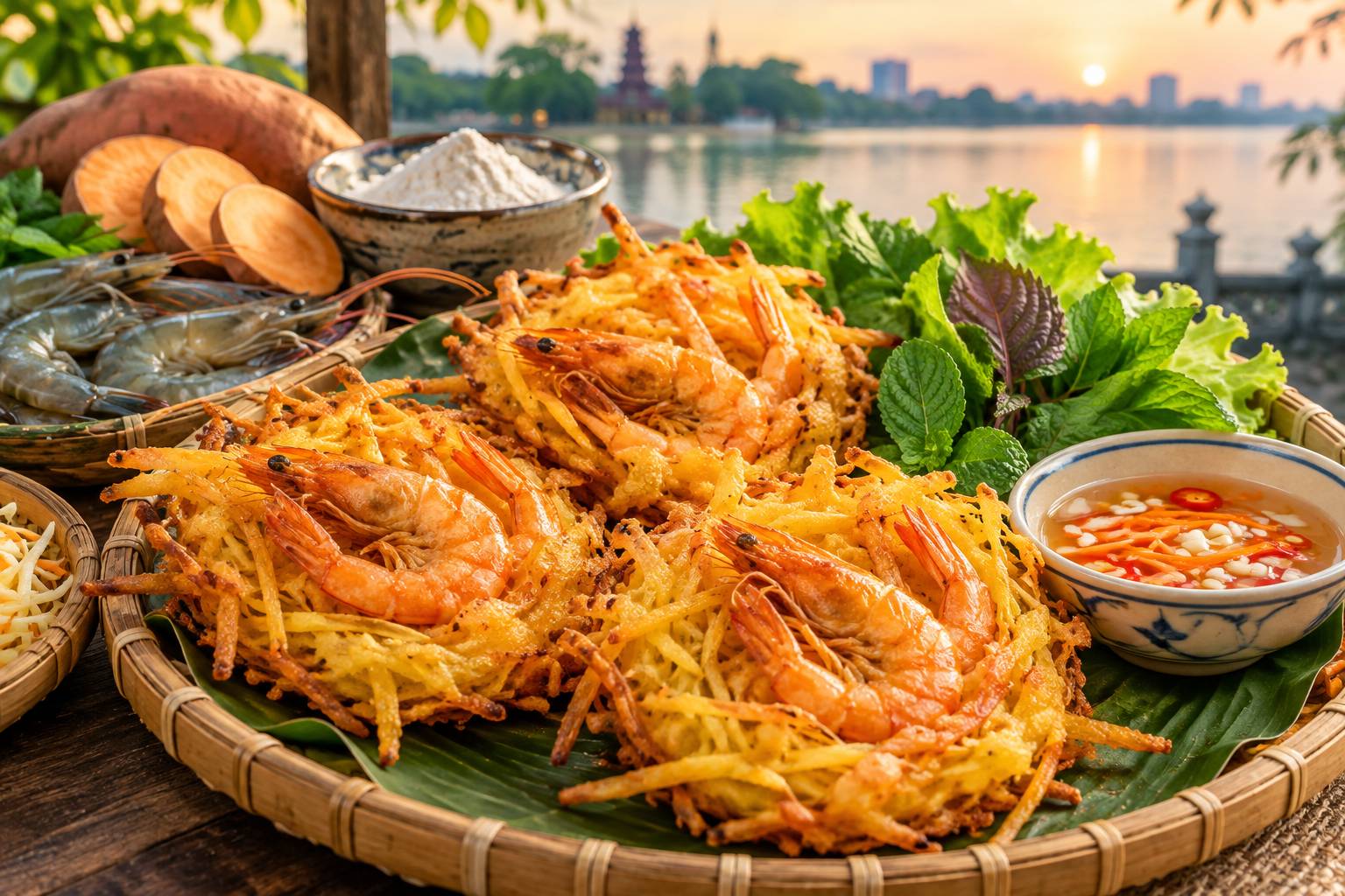 Lựa chọn nguyên liệu tươi ngon để có món bánh tôm trọn vị 