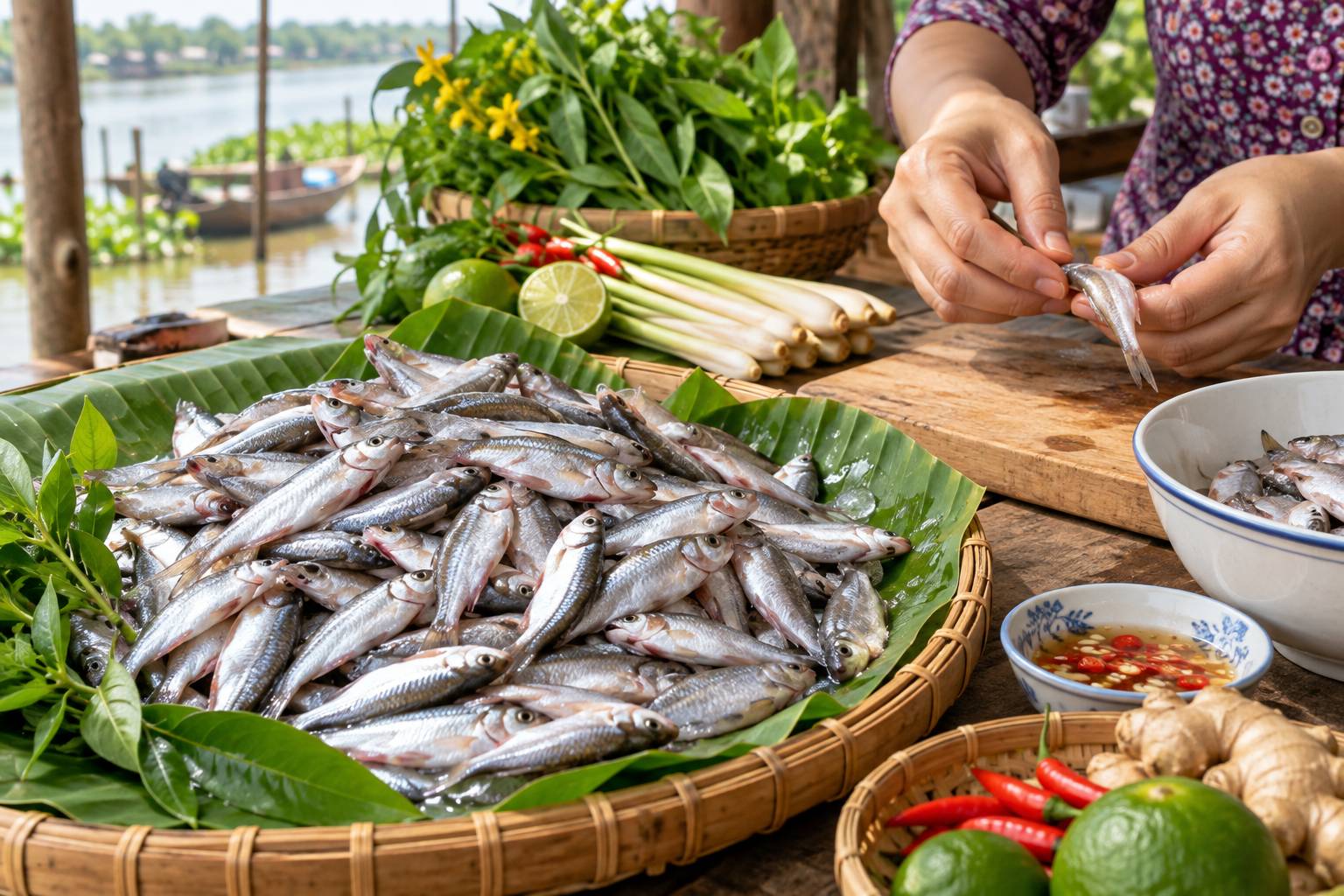 Cá linh mùa nước nổi là món quà vô giá mà thiên nhiên ban tặng cho miền Tây Nam Bộ