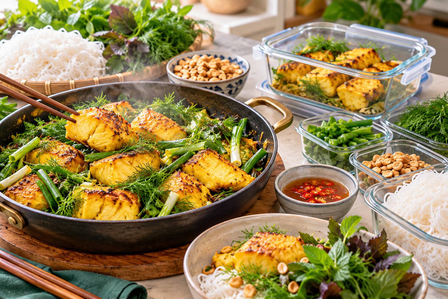 Bảo quản chả cá Hà Nội đúng cách khi không ăn hết để giữ hương vị thơm ngon và an toàn sức khỏe 