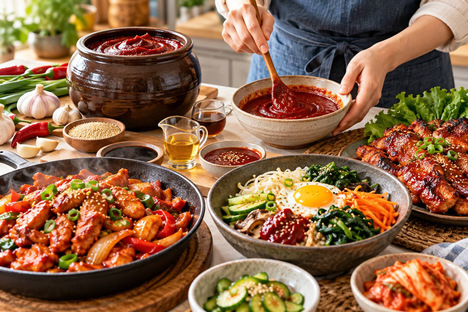 Nhờ quá trình ủ chín tự nhiên, việc áp dụng đúng cách dùng tương ớt lên men trong bếp sẽ mang lại vị ngọt sâu, cay nồng và đậm đà umami cho mọi món ăn