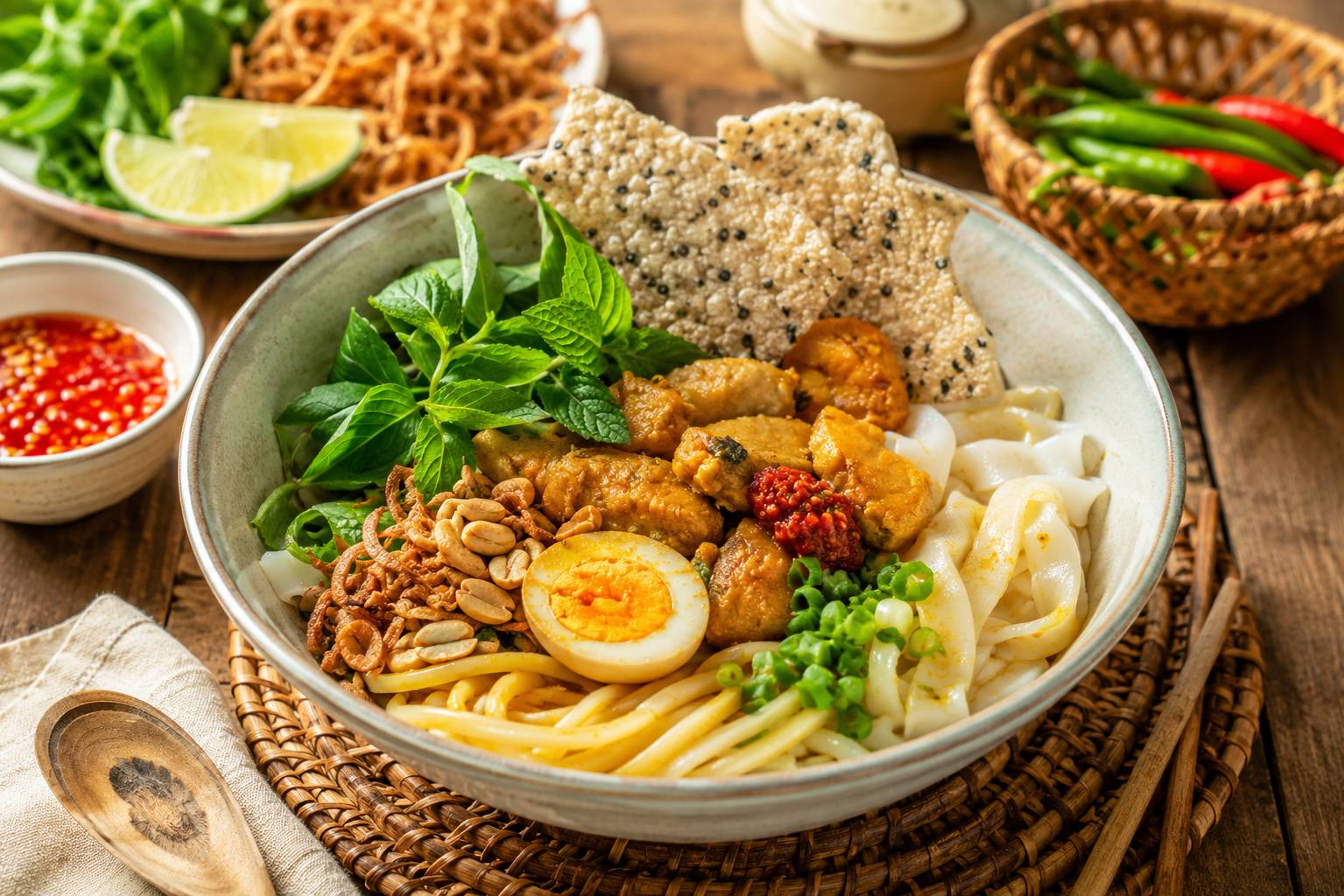 Mì Quảng Gà Tôm được yêu thích nhất của ẩm thực mì Quảng 